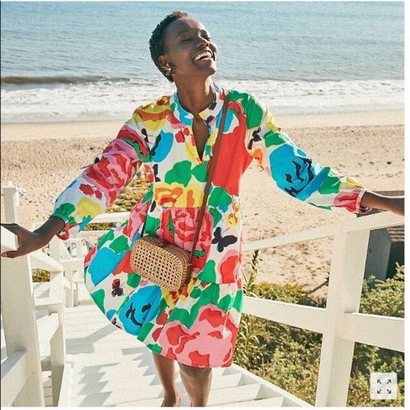 J. Crew Dresses & Skirts - J. Crew Tiered Popover Dress in Ratti Jardin Floral